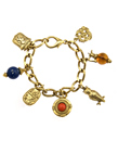 Ben-Amun Gold Royalty Charm Bracelet